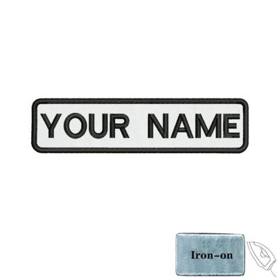 25210-249cca.jpg Patch personnalisé avec nom et numéro, étiquettes Strihear Danemark ge, brassard Fortis Rons, fer sur ou boucle à crochet, littérature personnalisée, 10cm x 2,5 cm, 1PC