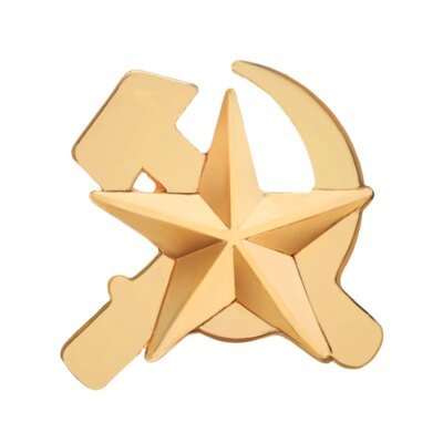 Broches rétro soviétique, rouge, pour défense de la révolution, en émail, étoile, faucille, marteau, Badge, chapeau, uniforme, bijoux