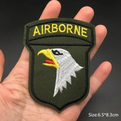 Badge de l'armée américaine en fer sur les patchs pour vêtements, autocollants militaires sur vêtements, Appliques de broderie, rayures d'aile pour sac à dos
