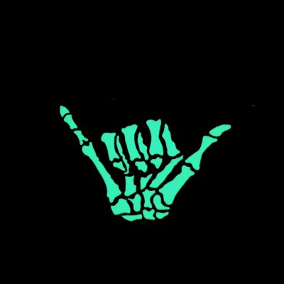 Badge d'identification IR de crâne, Badge phosphorescent, boucle et crochet, squelette, Camouflage, brassard militaire