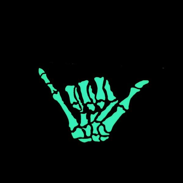 Badge d'identification IR de crâne, Badge phosphorescent, boucle et crochet, squelette, Camouflage, brassard militaire