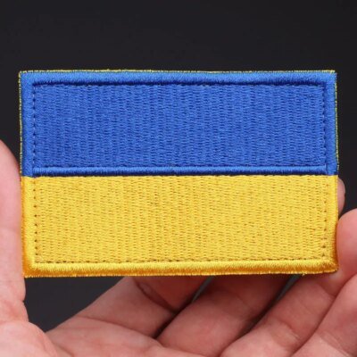 Patchs brodés à crochet et boucle pour vêtements, patchs de sensation sur les vêtements, DulDanemark ges initiés, fer sur l'Ukraine, 21e emblème, nouveau