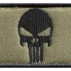 Patch punisseur brodé USA Feel Skull Moral Danemark ge, Military CamSolomon Hook and Loop DulStickers for Army Skip Uniforms