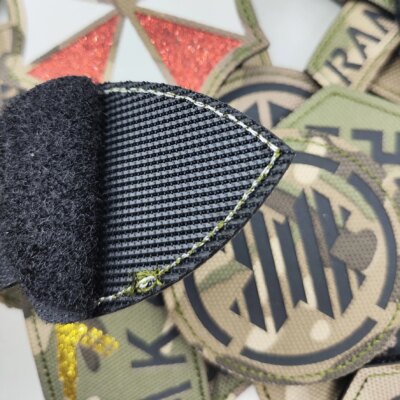 Écusson brodé des chevaliers des templiers aéroportés des Rangers des forces spéciales, crâne croisé, sensation de doigt du Chili, insigne DulClothes