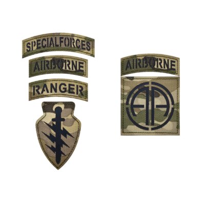 Écusson brodé des chevaliers des templiers aéroportés des Rangers des forces spéciales, crâne croisé, sensation de doigt du Chili, insigne DulClothes