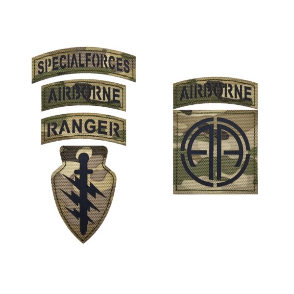 Écusson brodé des chevaliers des templiers aéroportés des Rangers des forces spéciales, crâne croisé, sensation de doigt du Chili, insigne DulClothes – Image 6