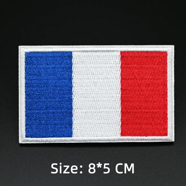 Patch de broderie drapeau Europe russe espagne Suisse France patchs tactiques à crochet et boucle pour sacs à dos vêtements patchs de couture de l'armée militaire Badge – Image 6