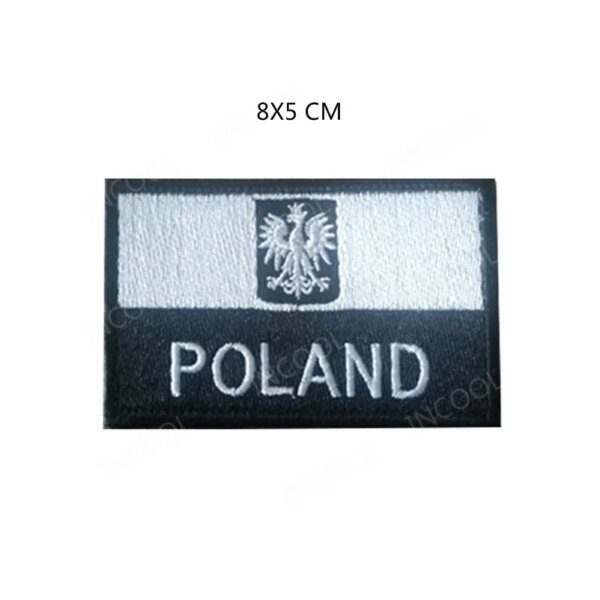 Patchs brodés Poland Feel, aigle polonais, armée coulée, écussons militaires, emblème dentaire, badges de broderie appliqués, drapeaux