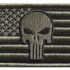 Patch punisseur brodé USA Feel Skull Moral Danemark ge, Military CamSolomon Hook and Loop DulStickers for Army Skip Uniforms