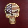 Patch punisseur brodé USA Feel Skull Moral Danemark ge, Military CamSolomon Hook and Loop DulStickers for Army Skip Uniforms