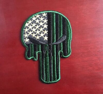 25727-0a4115.jpg Patch punisseur brodé USA Feel Skull Moral Danemark ge, Military CamSolomon Hook and Loop DulStickers for Army Skip Uniforms