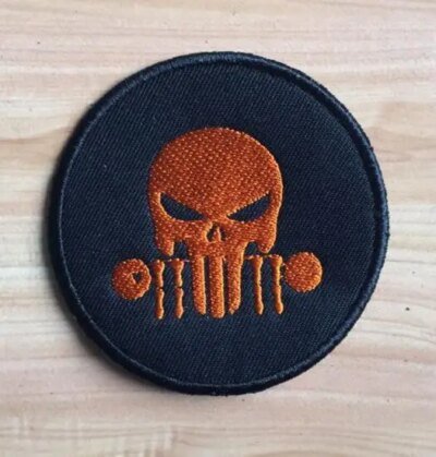 Patch punisseur brodé USA Feel Skull Moral Danemark ge, Military CamSolomon Hook and Loop DulStickers for Army Skip Uniforms