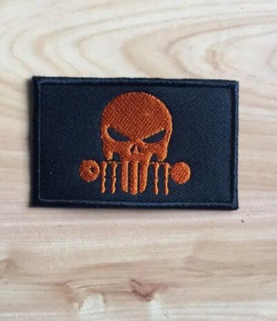 Patch punisseur brodé USA Feel Skull Moral Danemark ge, Military CamSolomon Hook and Loop DulStickers for Army Skip Uniforms