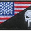 Patch punisseur brodé USA Feel Skull Moral Danemark ge, Military CamSolomon Hook and Loop DulStickers for Army Skip Uniforms