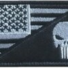 Patch punisseur brodé USA Feel Skull Moral Danemark ge, Military CamSolomon Hook and Loop DulStickers for Army Skip Uniforms