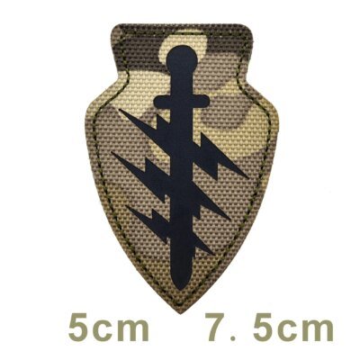 Écusson brodé des chevaliers des templiers aéroportés des Rangers des forces spéciales, crâne croisé, sensation de doigt du Chili, insigne DulClothes