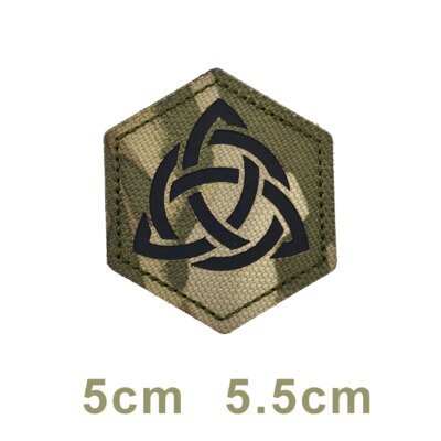 Écusson brodé des chevaliers des templiers aéroportés des Rangers des forces spéciales, crâne croisé, sensation de doigt du Chili, insigne DulClothes