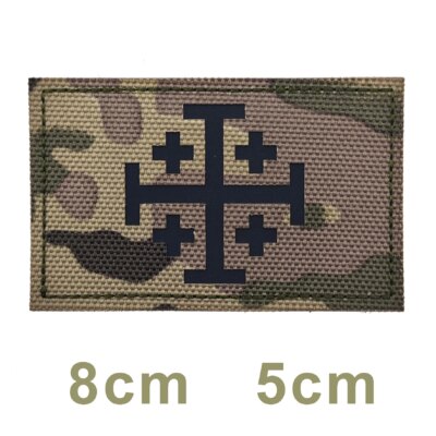 Écusson brodé des chevaliers des templiers aéroportés des Rangers des forces spéciales, crâne croisé, sensation de doigt du Chili, insigne DulClothes