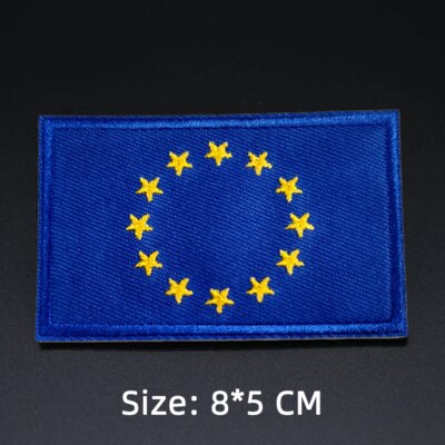 Patch de broderie drapeau Europe russe espagne Suisse France patchs tactiques à crochet et boucle pour sacs à dos vêtements patchs de couture de l'armée militaire Badge