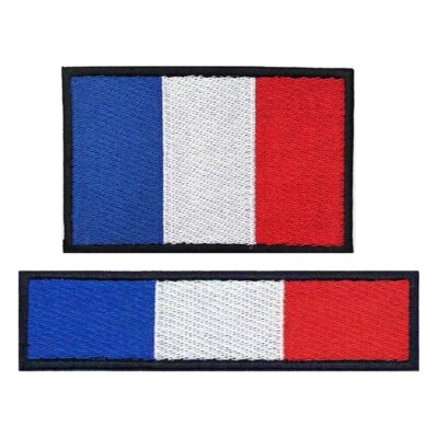 25976-0de79c.jpg Brassard brodé au toucher national de la France, crochet et boucle, badge brodé au fer à repasser, gril, bande morale militaire, 1PC