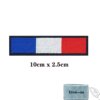 Brassard brodé au toucher national de la France, crochet et boucle, badge brodé au fer à repasser, gril, bande morale militaire, 1PC