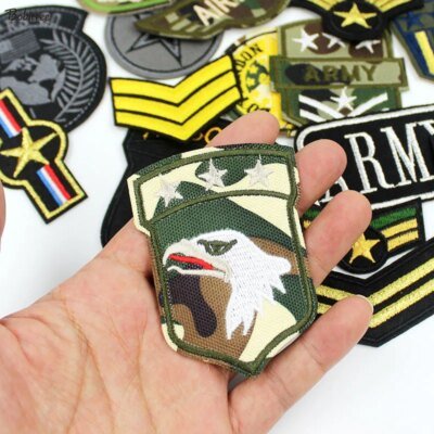 30 pièces/lot, patchs militaires, vêtements, Badges tactiques brodés, autocollants à repasser pour veste en jean