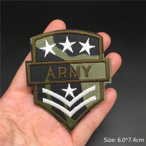 Badges militaires, patchs de vêtements, fer sur applications tactiques de l'armée, patchs de broderie pour vêtements, autocollants de sac à dos à rayures – Image 3