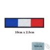 Brassard brodé au toucher national de la France, crochet et boucle, badge brodé au fer à repasser, gril, bande morale militaire, 1PC