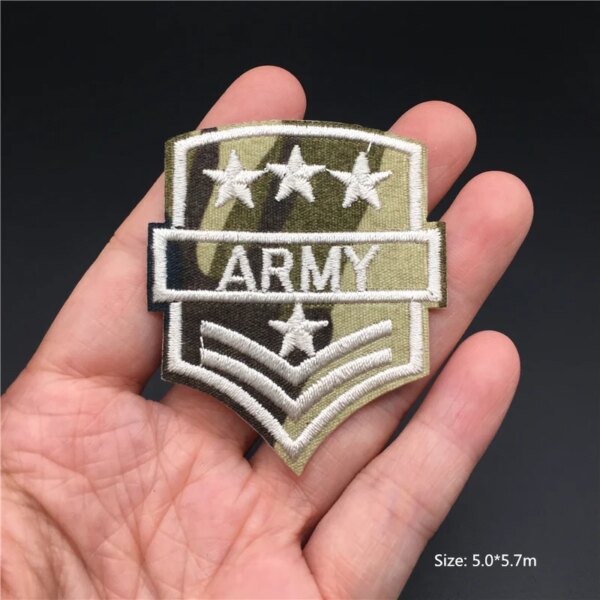Badges militaires, patchs de vêtements, fer sur applications tactiques de l'armée, patchs de broderie pour vêtements, autocollants de sac à dos à rayures