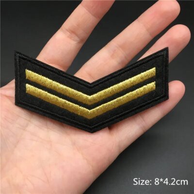 Badges militaires, patchs de vêtements, fer sur applications tactiques de l'armée, patchs de broderie pour vêtements, autocollants de sac à dos à rayures