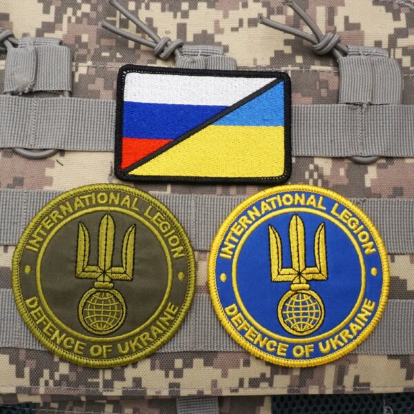 Patchs militaires brodés, insigne de sac à dos avec support à crochet pour vêtements