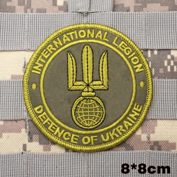 Patchs militaires brodés, insigne de sac à dos avec support à crochet pour vêtements