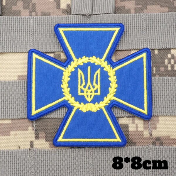 Patchs militaires brodés, insigne de sac à dos avec support à crochet pour vêtements