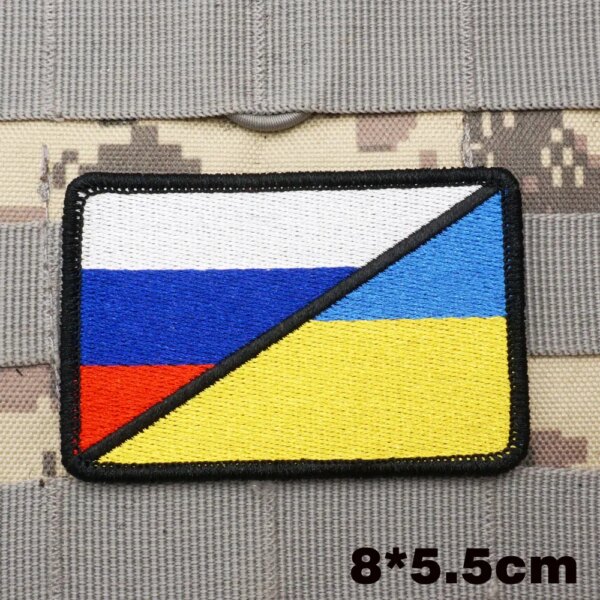 Patchs militaires brodés, insigne de sac à dos avec support à crochet pour vêtements