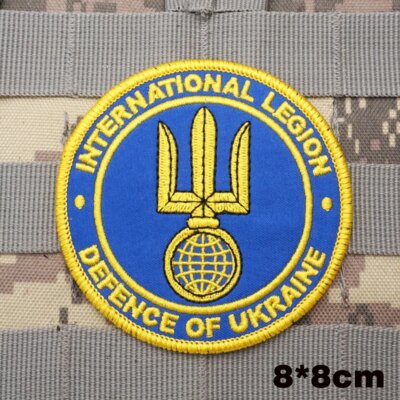 Patchs militaires brodés, insigne de sac à dos avec support à crochet pour vêtements