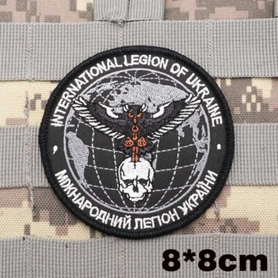 Patchs militaires brodés, insigne de sac à dos avec support à crochet pour vêtements