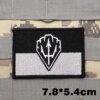 Patchs militaires brodés, insigne de sac à dos avec support à crochet pour vêtements