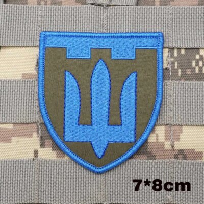 Patchs militaires brodés, insigne de sac à dos avec support à crochet pour vêtements