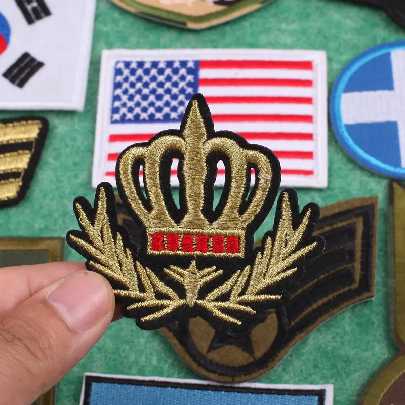Patch de broderie militaire ukrainien, patchs thermoadhésifs pour vêtements, sensation de couture, badges pour épaulettes de t-shirts – Image 4