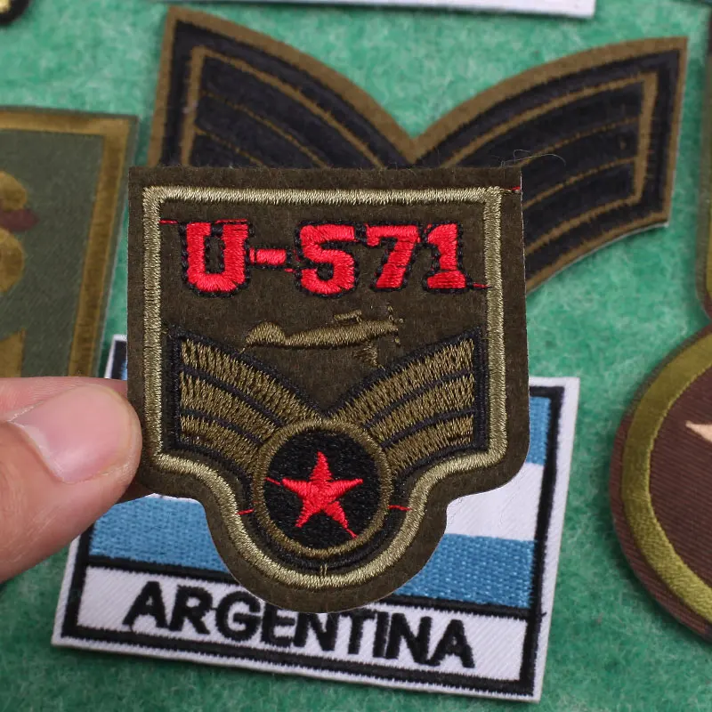 Patch de broderie militaire ukrainien, patchs thermoadhésifs pour vêtements, sensation de couture, badges pour épaulettes de t-shirts – Image 3