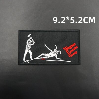 Insigne de sac à dos avec support à crochet pour vêtements, patchs brodés de soldats Black Blood Pirate, brassard