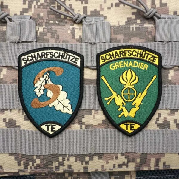 Patchs brodés tactiques militaires de Sniper suisse, Badge imprimé avec support à crochet pour vêtements