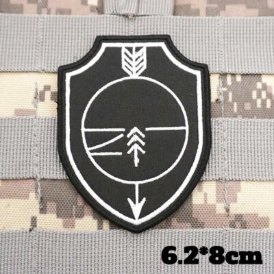 26327-704e59.jpg Patchs brodĂ©s tactiques militaires de Sniper suisse, Badge imprimĂ© avec support Ă crochet pour vĂȘtements