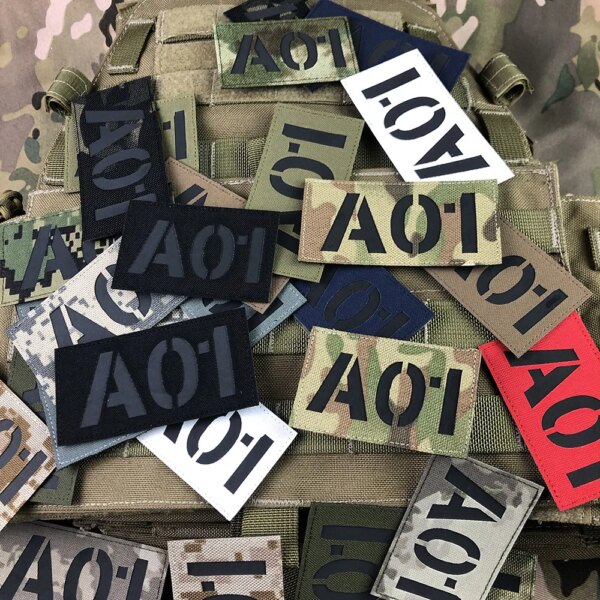 Patch de réflexion infrarouge personnalisé, découpe laser, IR IFF, badge d'appel radio, bandes nominatives, lettres noires, souvenir du moral, Airsoft militaire – Image 4