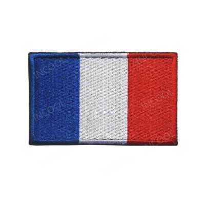 26359-2edfd8.jpg Patchs BrodĂ©s en PVC, Drapeaux Français, EmblĂšme Militaire, TĂȘte de Mort, Danemark ges en Caoutchouc