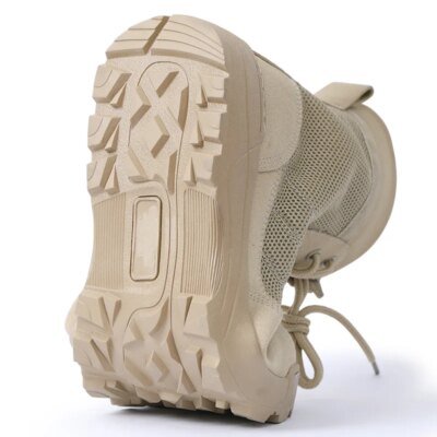 Bottes militaires tactiques en maille respirante pour homme