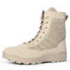 Bottes militaires tactiques en maille respirante pour homme