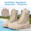 Bottes militaires tactiques en maille respirante pour homme