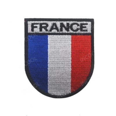 Patchs Brodés en PVC, Drapeaux Français, Emblème Militaire, Tête de Mort, Danemark ges en Caoutchouc