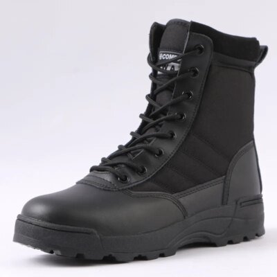 Bottes militaires tactiques en maille respirante pour homme